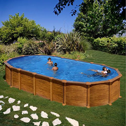 Piscina Imitación Madera Amazonia 610x375x132 Cm Gre KITPROV6188WO características