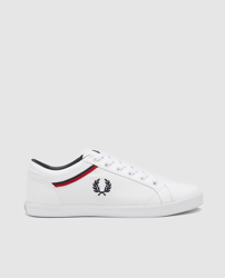 Fred Perry - Zapatillas De Lona De Hombre En Blanco Con Logo Lateral Laurel  a un precio más barato - Shoptize