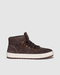 Bota safari de hombre serraje con forro de piel Numero 41 Color MARRON