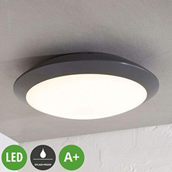 Lámpara LED de techo Naira, gris, sin sensor en oferta