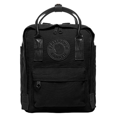 Fjällräven - Mochila Kanken No.2 Mini De Vinilo Impermeable En Negro Con Cremallera