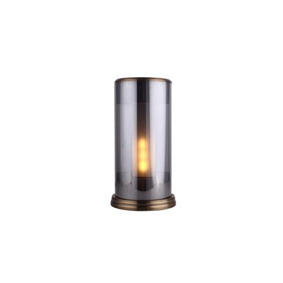 Lámpara de mesa de vidrio Lumineca,  gris, 24x40 cm - 50231021690842