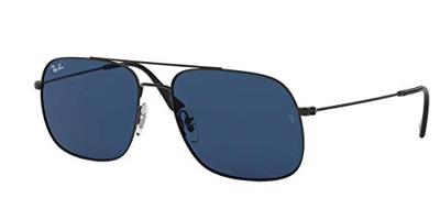 Ray-Ban 0RB3595 Gafas de sol, Rubber Black, 56 Unisex
