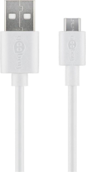 Goobay Cable de carga y datos Micro USB (1 m) blanco precio