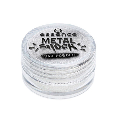 Pigmento De Uñas Metal Shock 01 Mirror, Mirror On The Nail #C9c8cb