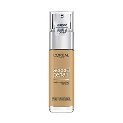L'Oréal Paris - Base De Maquillaje Accord Parfait Acabado Natural Tono De Piel Media