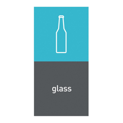 Simplehuman - Etiqueta Magnética "Cristal" Para Cubo De Basura Azul en oferta