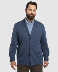Emidio Tucci - Chaqueta Teba De Hombre Classic Lisa Azul Tallas Grandes en oferta