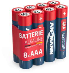 8x ANSMANN Alkaline Batterie Micro AAA 1,5V, LR03, 5015360 en oferta