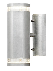 Up-Down Wandleuchte MODENA galv. Stahl, GU10, Höhe 23,5 cm, IP44 en oferta
