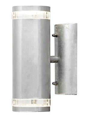 Up-Down Wandleuchte MODENA galv. Stahl, GU10, Höhe 23,5 cm, IP44