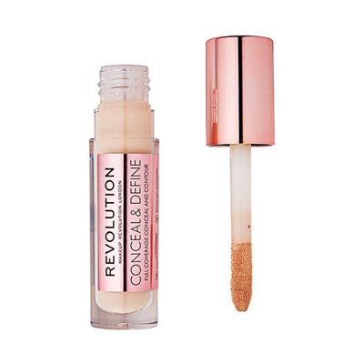 Corrector Líquido Conceal & Define Makeup Revolution C4 #E9cfbe