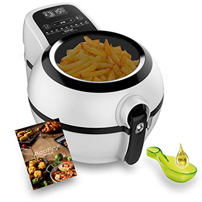 Tefal - Freidora Actifry Genius Snaking FZ7610 Sin Aceite De 1,2 Kg Con Accesorio Para Snacks Blanco