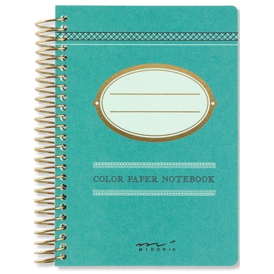 Midori - Cuaderno Macaron A7 Turquesa