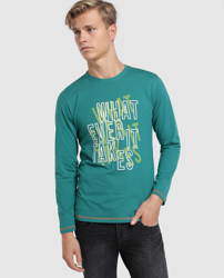Easy Wear - Camiseta De Hombre Verde De Manga Larga, precio y  características - Shoptize