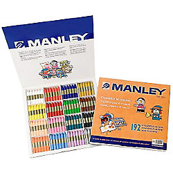 Lápices de cera Manley colores surtidos 192 unidades características