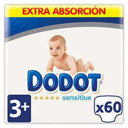 Dodot - Pañales Sensitive Extra T3+ (7-11 kg) 60 Unidades precio