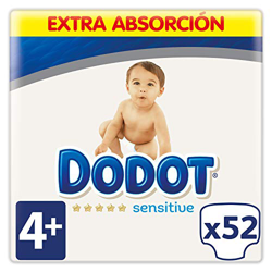 Dodot - Pañales Sensitive Extra T4+ (10-15 kg) 52 Unidades precio