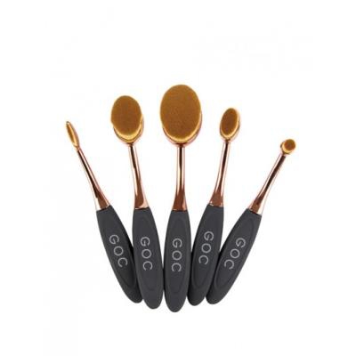 Pack 5 Brochas Ovaladas de Maquillaje