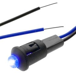 Luz LED BeMatik piloto de 8mm 220VAC de color azul precio