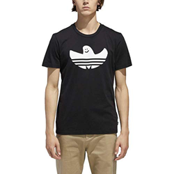 adidas Solid SHMOO T - Camiseta, Hombre, Negro(Negro/Blanco) en oferta