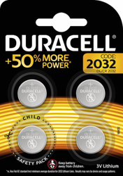 Imagen de Duracell CR 2032 3V, 4 pieces al mejor precio Duracell CR 2032 3V, 4 pieces precio