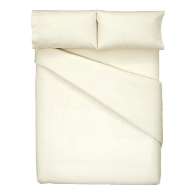 El Corte Inglés - Funda Nórdica 300 Hilos Cotton Sateen Crudo Cama 200 cm