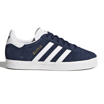 Adidas - Zapatillas Deportivas De Niños Gazelle En Color Azul Marino Con Cordones