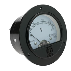 Medidor eléctrico analógico de panel BeMatik redondo 70mm 500V voltímetro precio