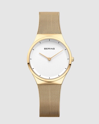 Bering - Reloj De Mujer 12131-339 De Malla De Acero Dorado
