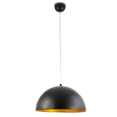 Fabas 3215-40-101 - Lámpara de techo (Bombilla E-27, 46 W, 40 x 40 x 200 cm), color negro y dorado