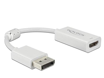 63936 adaptador de cable de vídeo 0,1 m DisplayPort HDMI Blanco