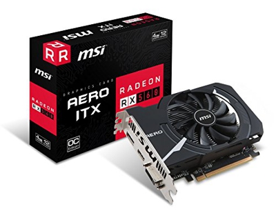 MSI Radeon RX 560 AERO ITX 4G OC 4GB GDDR5 - Tarjeta Gráfica