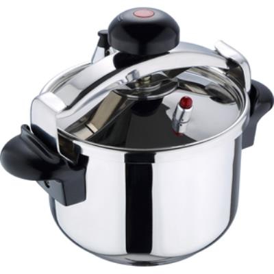 Olla a presión 6 ó 8 L. Bergner München. Acero Inox. Apta inducción