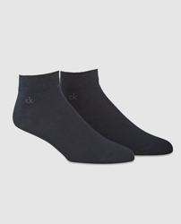 Calvin Klein - Pack De Dos Pares De Calcetines De Hombre Tobilleros Azules características