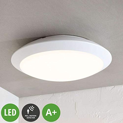 Lámpara LED de techo Naira, blanca, con sensor