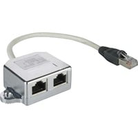 CAT T-Adapter 2x 10/100 BaseT 1 x RJ45 M 2 x RJ45 F Plata, Adaptador precio