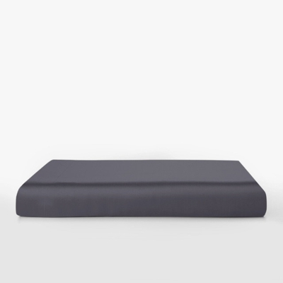 Gingerlily - Sábana Encimera De Seda Mulberry Plain Colours Gris Antracita Cama 150 cm
