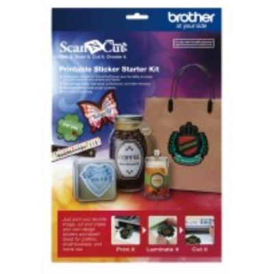 Kit de iniciación adesivos imprimibles Art. No. CAPSKIT1 para Brother ScanNCut CM840 CM600