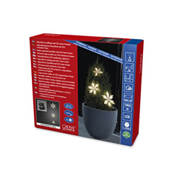 Cadena de luces LED en tres piezas copos de nieve características