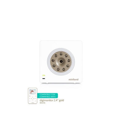 Miniland - Cámara Adicional Para Vigilabebés Digital Camera 2,4'' Dorado