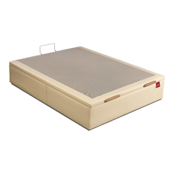 Lattoflex - Canapé Abatible De Gran Capacidad En Polipiel Box 30 Beige Cama 80 x 190 cm características