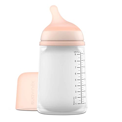Suavinex - Biberón Anticólico Tetina Silicona Zero.Zero (270 Ml.) Transparente