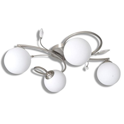 Lámpara colgante con bolas de cristal acrílico 4 bombillas G9 en oferta