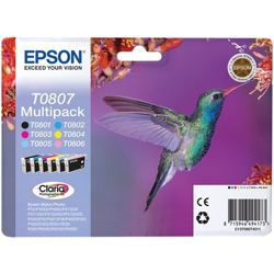 Hummingbird Multipack T0807 6 colores, Tinta precio