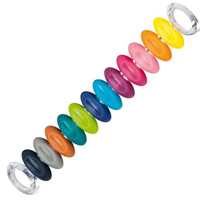 Jgo 12 Anillas Colores Marcadores Copas uno Vino