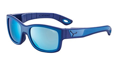 CEBE Kids Sunglasses Cébé S'TRIKE Matt Blue with Cat.3 Blue Flash Mirror Lens 