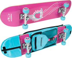 Hudora Skateboard Wonders ABEC 3 con mochila en oferta
