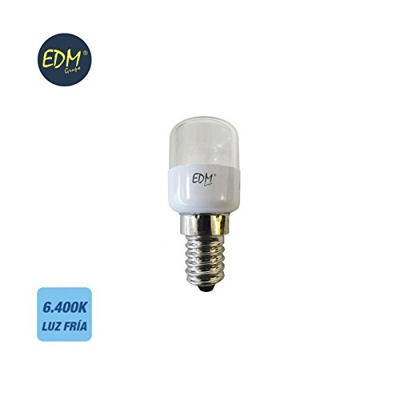 Bombilla frigorífico LED 0,5w 60 lumens E14 6.400k luz fria EDM