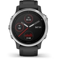 Garmin fenix 6s Plata Negro con correa negra
